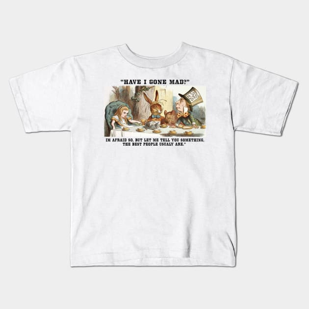 Mad Hatter's Tea Party Kids T-Shirt by Mystic Groove Goods